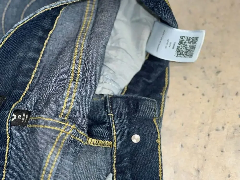 True Religion Ricky Relaxed Straight Men's Jeans Size 30 Dark Wash